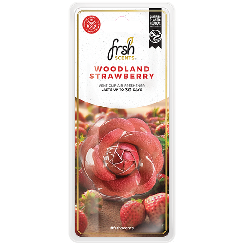 FRSH Scents 3D Flower Vent Clip - WOODLAND STRAWBERRY