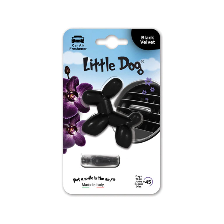 Little Dog 3D Vent Clip - BLACK VELVET