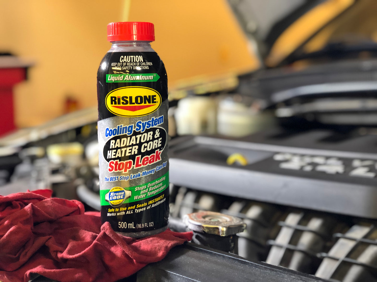 RISLONE Liquid Aluminum Cooling System Radiator & Heater Core Stop Leak 41186