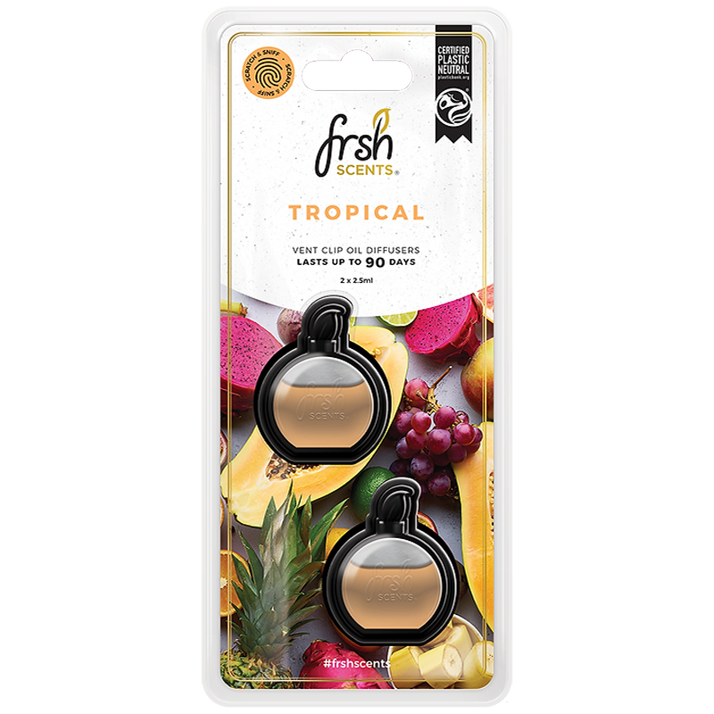 FRSH Scents Mini Vent Diffusers 2PK - TROPICAL