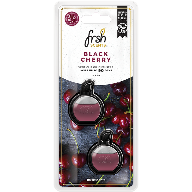 FRSH Scents Mini Vent Diffusers 2PK - BLACK CHERRY