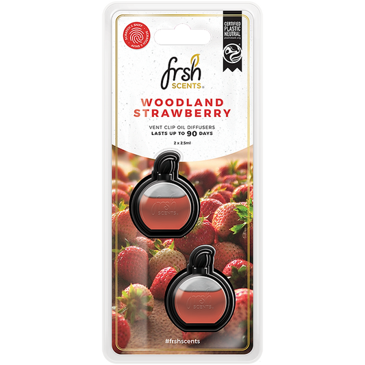 FRSH Scents Mini Vent Diffusers 2PK - WOODLAND STRAWBERRY