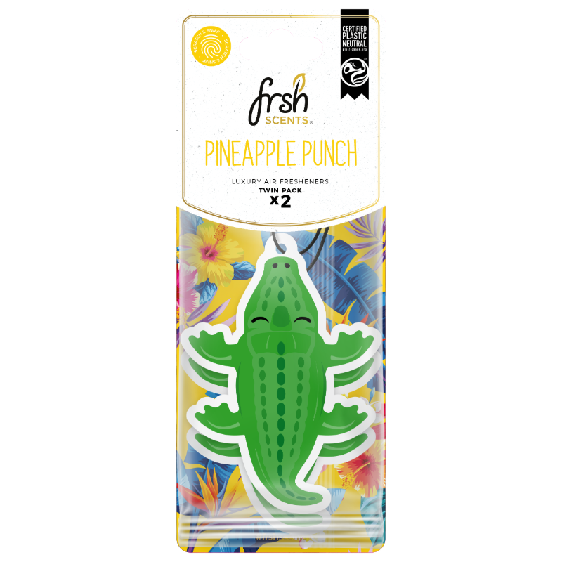 FRSH Scents Paper Croc 2Pk - PINEAPPLE PUNCH