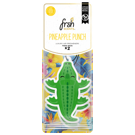 FRSH Scents Paper Croc 2Pk - PINEAPPLE PUNCH
