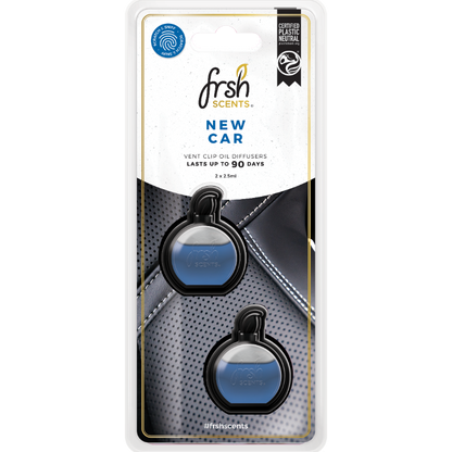FRSH Scents Mini Vent Diffusers 2PK - NEW CAR