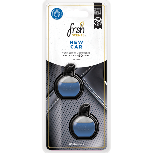 FRSH Scents Mini Vent Diffusers 2PK - NEW CAR