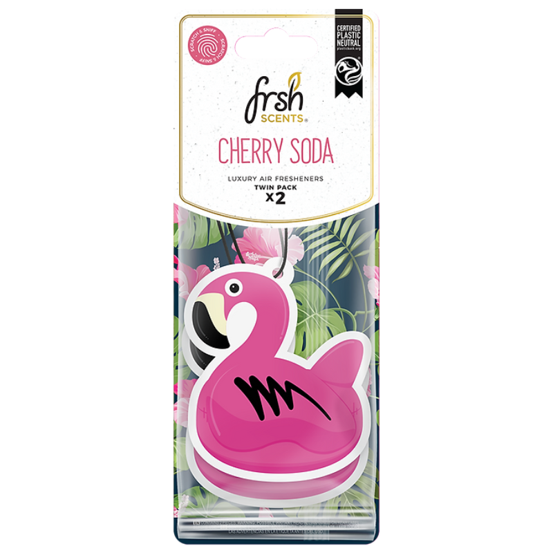 FRSH Scents Paper Flamingo 2Pk - CHERRY SODA