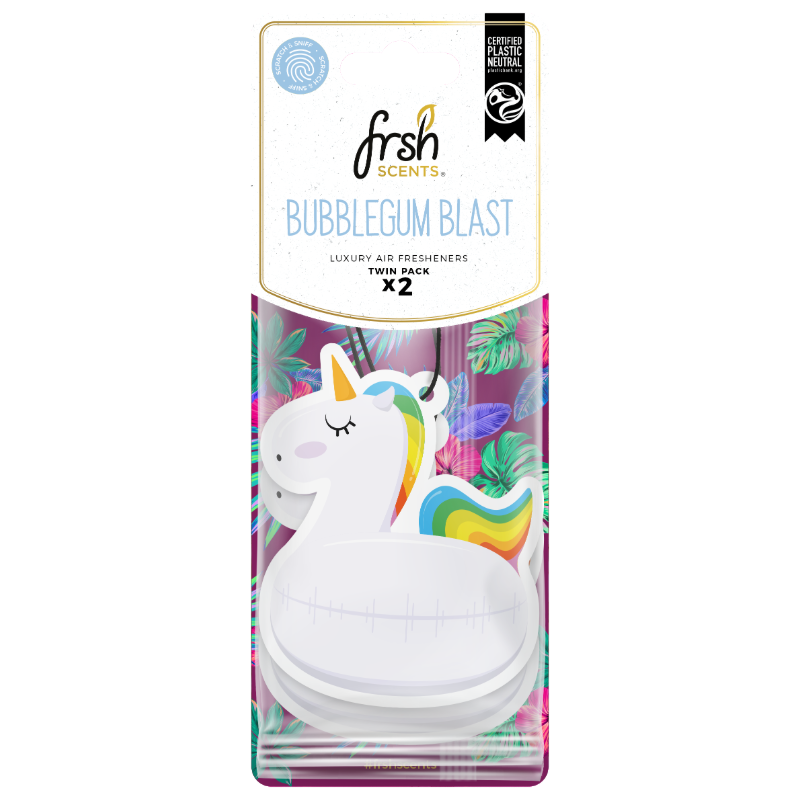 FRSH Scents Paper Unicorn 2Pk - BUBBLEGUM BLAST