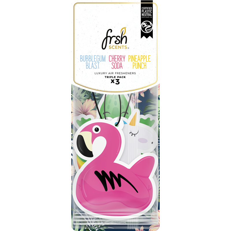 FRSH Scents Paper Mixed 3PK - BUBBLEGUM BLAST, CHERRY SODA, PINEAPPLE PUNCH