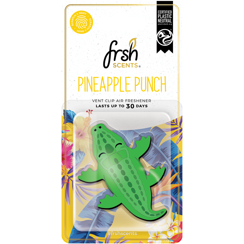 FRSH Scents 3D Croc Vent Clip - PINEAPPLE PUNCH