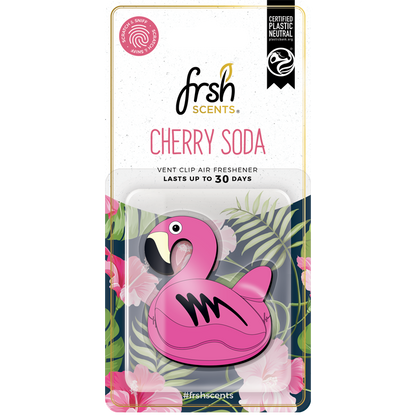 FRSH Scents 3D Flamingo Vent Clip - CHERRY SODA