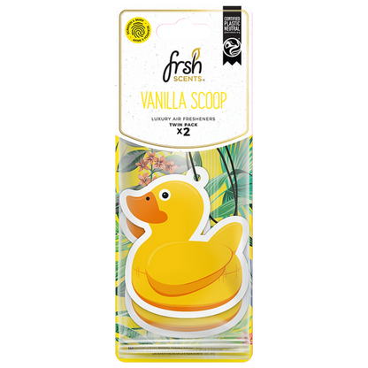 FRSH Scents Paper Duck 2Pk - VANILLA SCOOP