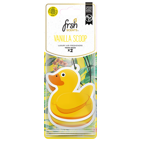 FRSH Scents Paper Duck 2Pk - VANILLA SCOOP